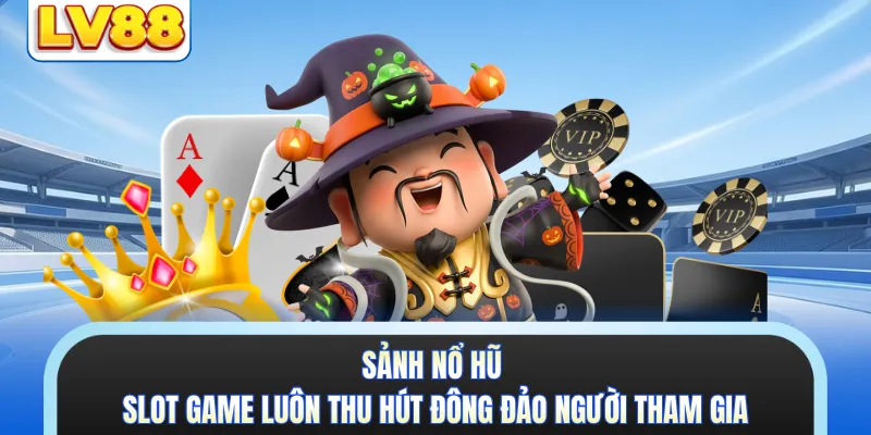 Sảnh nổ hũ - slot game luôn thu hút đông đảo người tham gia